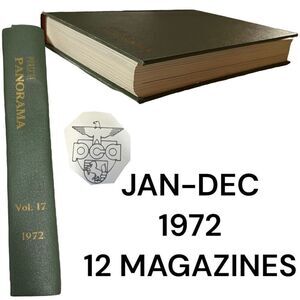 Porsche Panoramic Hardcover Bounded Magazines Vintage 1972 JAN-Dec  PCA